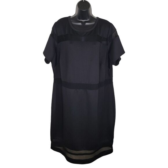 2 a T Boutique Dresses & Skirts - Boutique Plus + black mesh insert bodycon dress size 3x